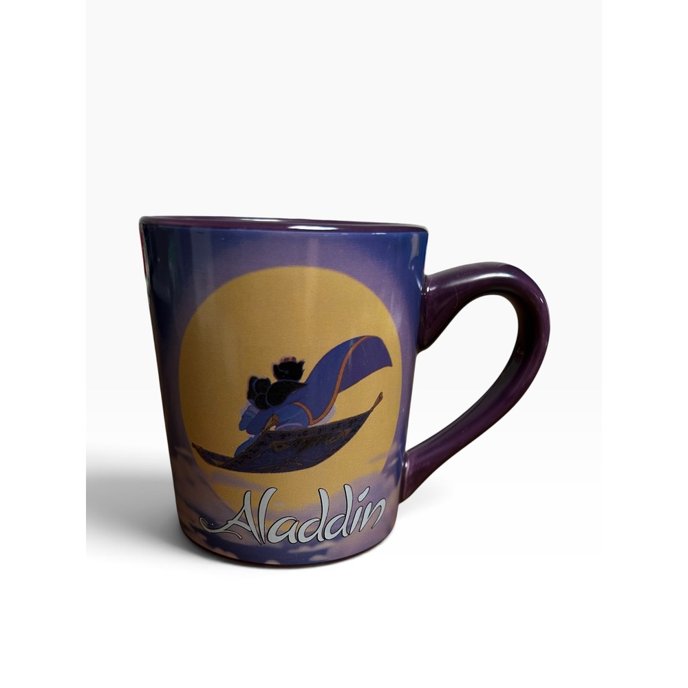 Vintage Disney Aladdin Magic Carpet Ride Ceramic Coffee Mug Made in Japan